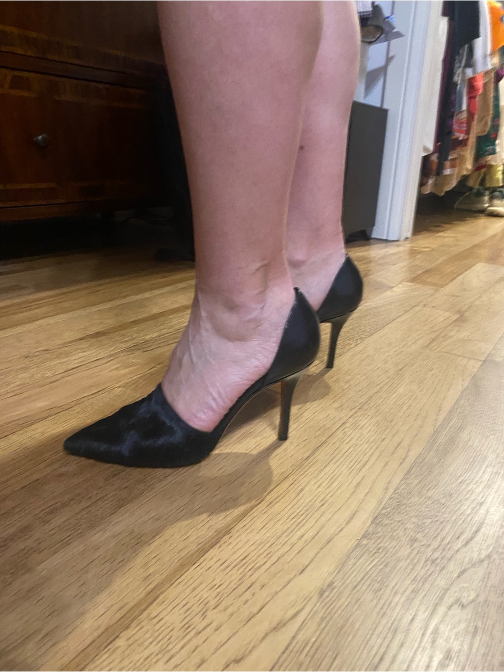 Vince Black Pointed-Toe Stiletto Pumps